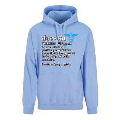 Doctor Definition Medical School Student Graduate Graphic Gift Unisex Surf Hoodie