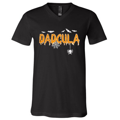 Dadcula Daddy Matching Family Halloween Costume Dad V-Neck T-Shirt