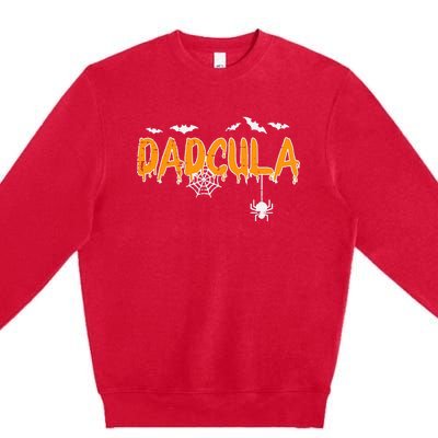 Dadcula Daddy Matching Family Halloween Costume Dad Premium Crewneck Sweatshirt