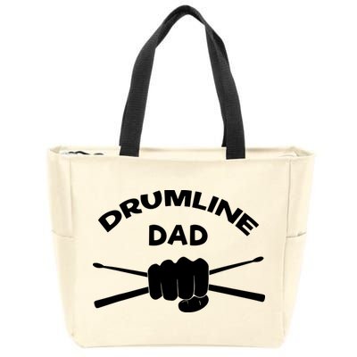 Drumline Dad Music Marching Band Support Drumsticks Zip Tote Bag