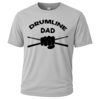 Drumline Dad Music Marching Band Support Drumsticks Cooling Performance Crew T-Shirt