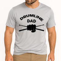 Drumline Dad Music Marching Band Support Drumsticks Cooling Performance Crew T-Shirt