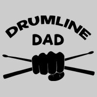 Drumline Dad Music Marching Band Support Drumsticks Cooling Performance Crew T-Shirt