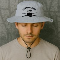 Drumline Dad Music Marching Band Support Drumsticks Bucket Hat