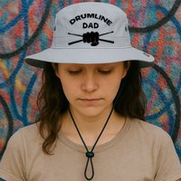 Drumline Dad Music Marching Band Support Drumsticks Bucket Hat