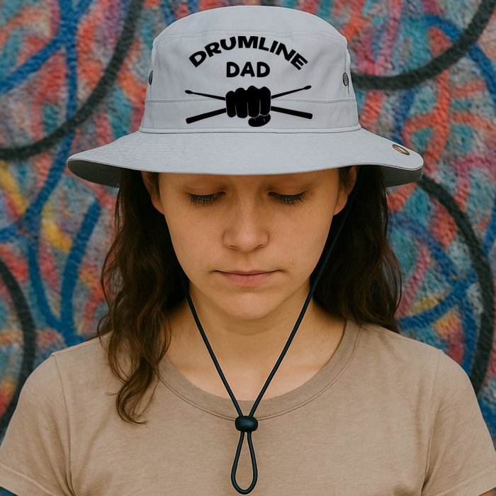 Drumline Dad Music Marching Band Support Drumsticks Bucket Hat