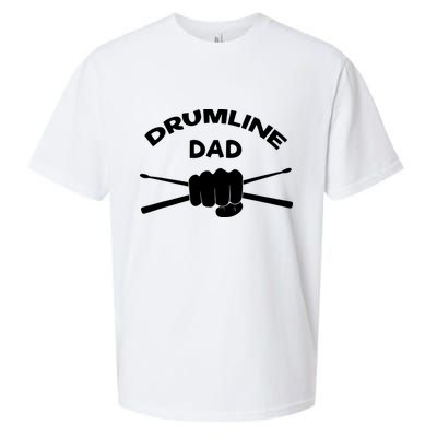 Drumline Dad Music Marching Band Support Drumsticks Sueded Cloud Jersey T-Shirt