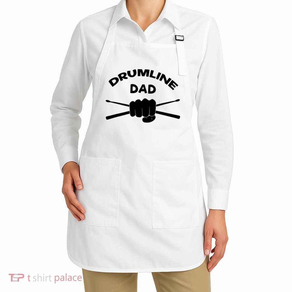 Drumline Dad Music Marching Band Support Drumsticks Apron