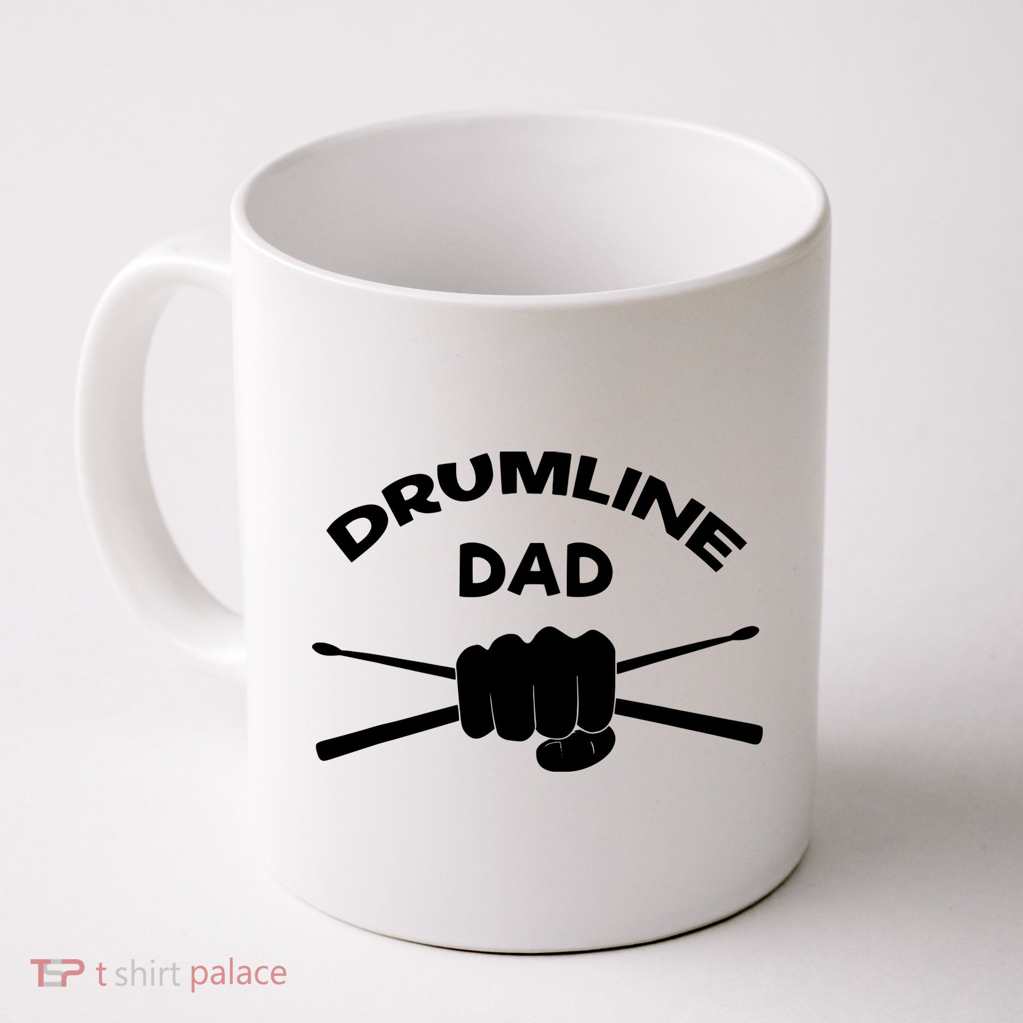 Drumline Dad Music Marching Band Support Drumsticks Mug