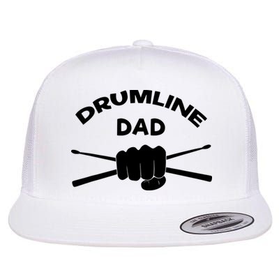 Drumline Dad Music Marching Band Support Drumsticks Flatbill Hat