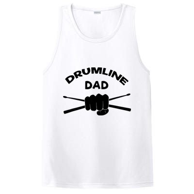 Drumline Dad Music Marching Band Support Drumsticks PosiCharge Competitor Tank