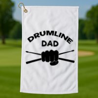 Drumline Dad Music Marching Band Support Drumsticks Golf Towel