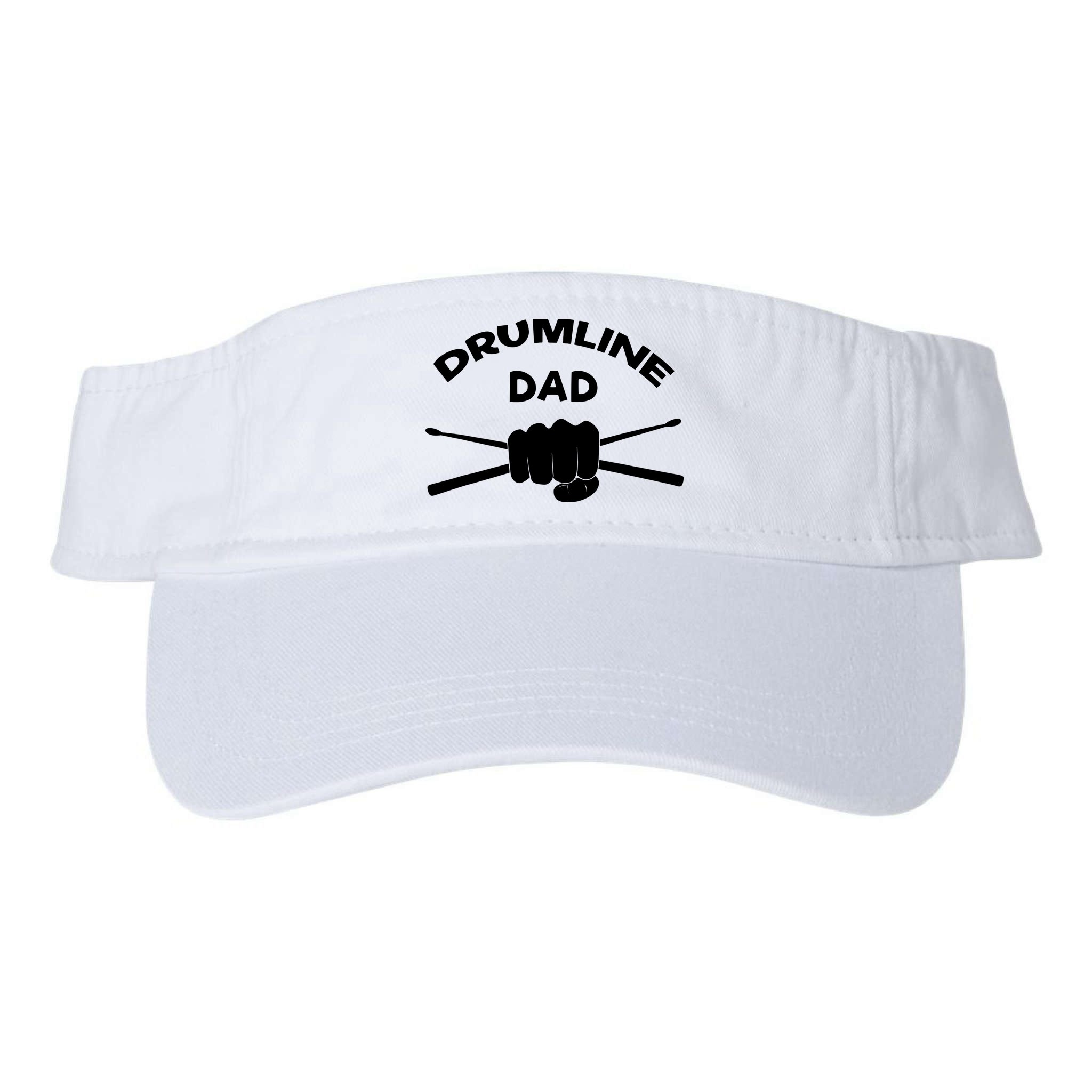Drumline Dad Music Marching Band Support Drumsticks Visor