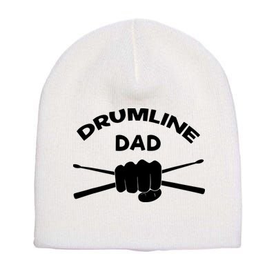 Drumline Dad Music Marching Band Support Drumsticks Short Acrylic Beanie