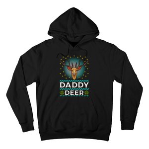 Daddy Deer Matching Family Christmas Funny Gift Hoodie