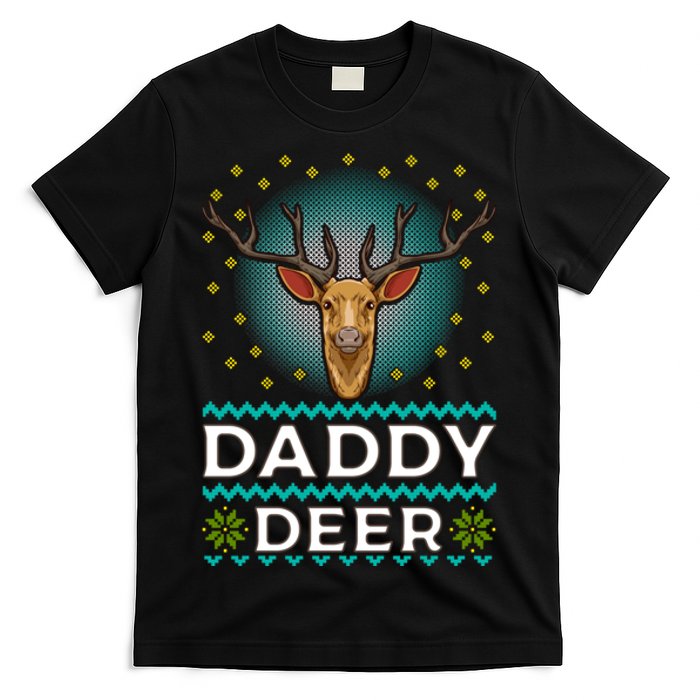 Daddy Deer Matching Family Christmas Funny Gift T-Shirt