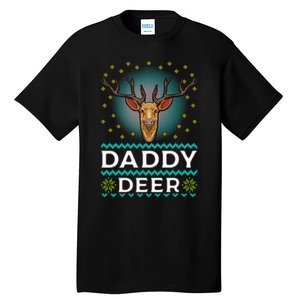 Daddy Deer Matching Family Christmas Funny Gift Tall T-Shirt