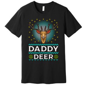 Daddy Deer Matching Family Christmas Funny Gift Premium T-Shirt