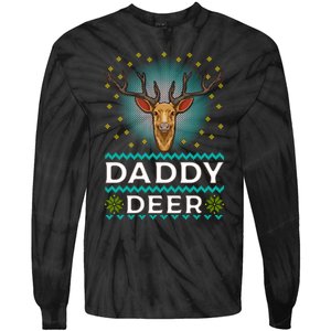 Daddy Deer Matching Family Christmas Funny Gift Tie-Dye Long Sleeve Shirt