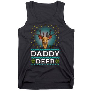 Daddy Deer Matching Family Christmas Funny Gift Tank Top