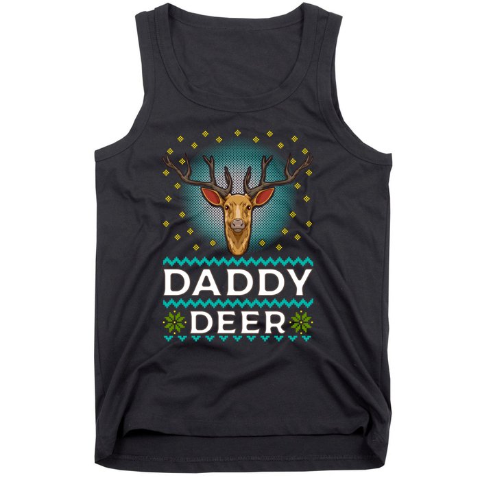 Daddy Deer Matching Family Christmas Funny Gift Tank Top