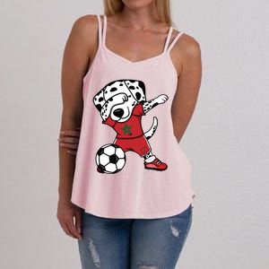 Dab Dalmatian Morocco Soccer Fans Jersey Moroccan Football Gift Women's Strappy Tank