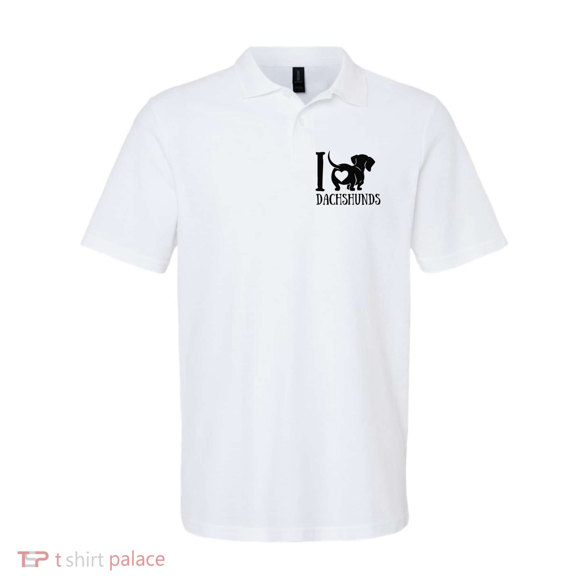 Dachshund Dad Mom Owner Lover Dog Paws Weiner I Love Dachs Polo