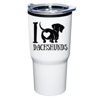 Dachshund Dad Mom Owner Lover Dog Paws Weiner I Love Dachs Tumbler