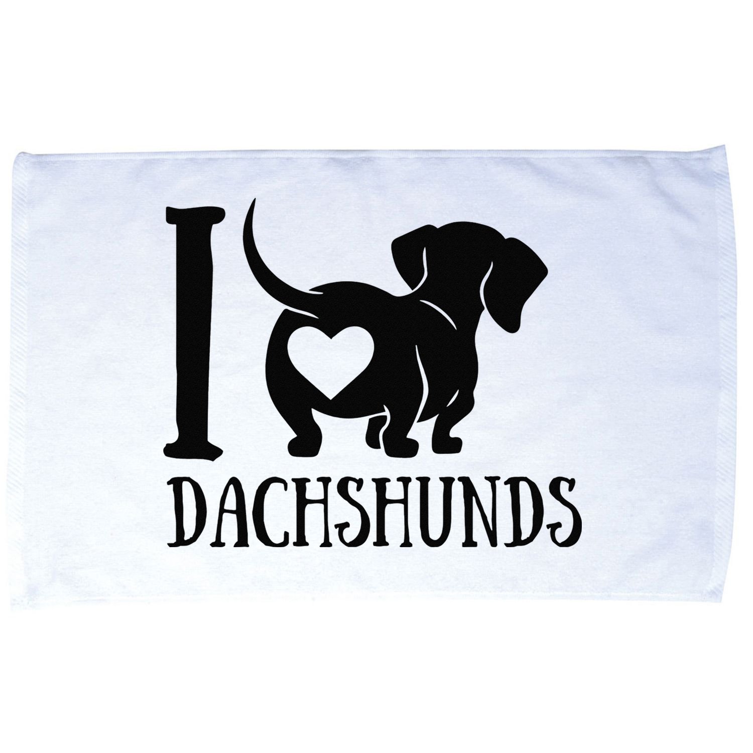 Dachshund Dad Mom Owner Lover Dog Paws Weiner I Love Dachs Microfiber Hand Towel