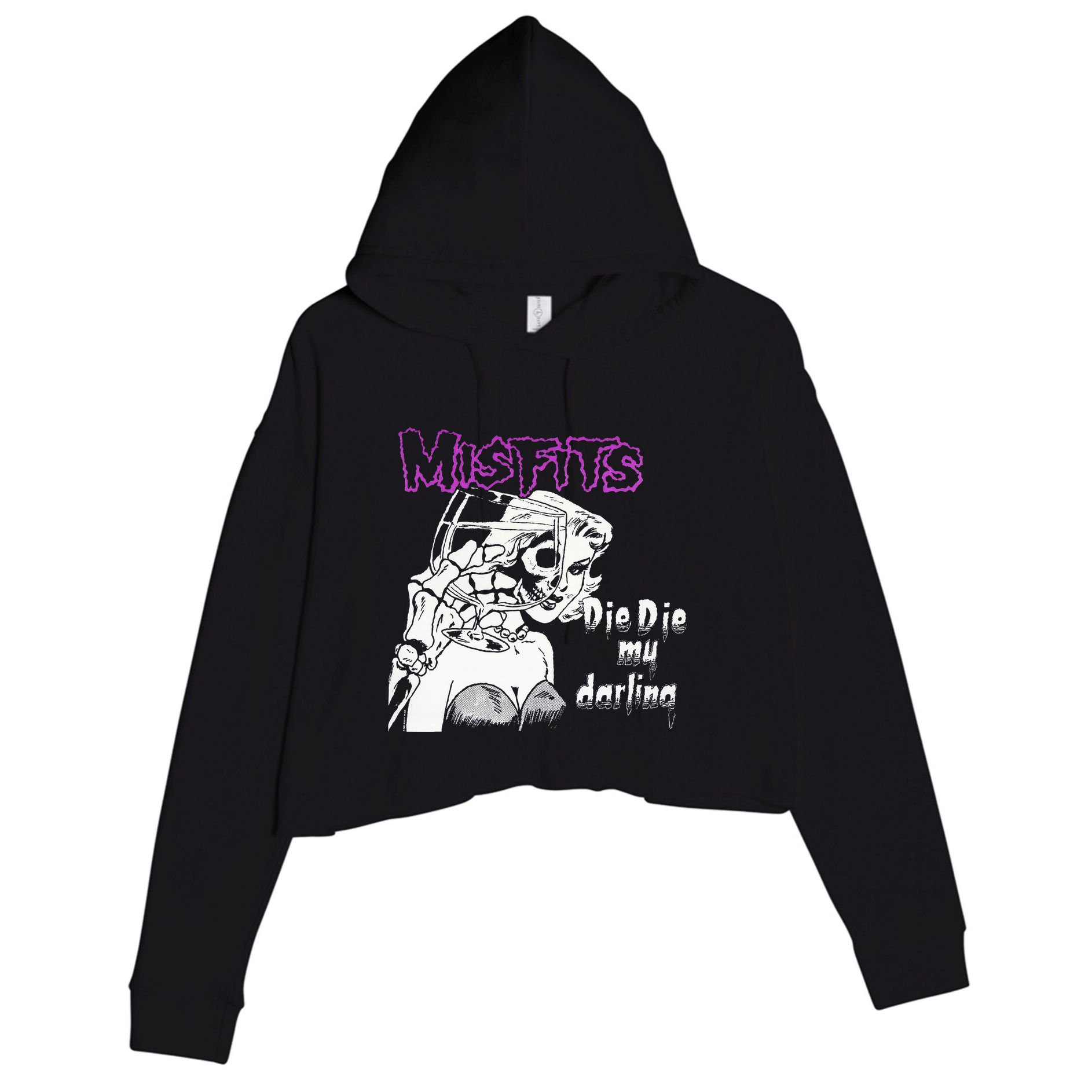 Die Die My Darling Crop Fleece Hoodie