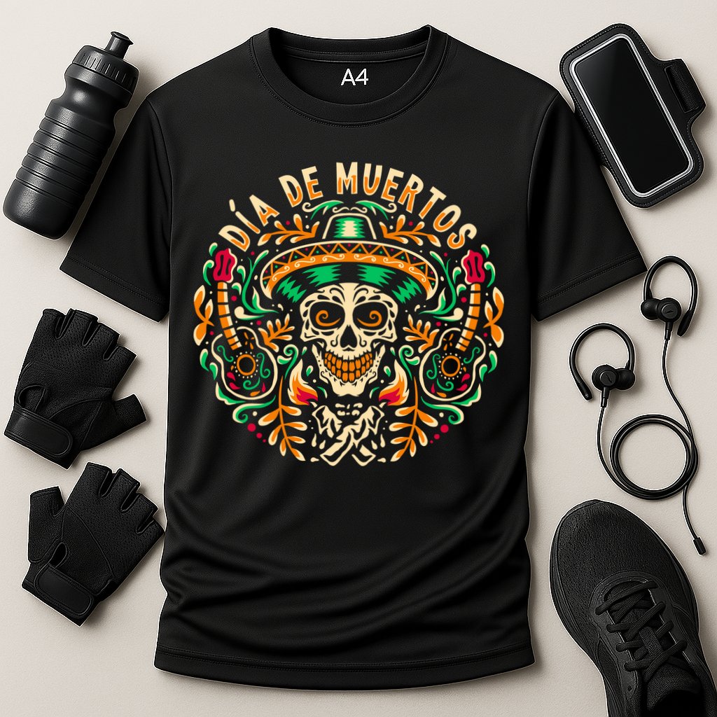 Dia De Muertos Cooling Performance Crew T-Shirt
