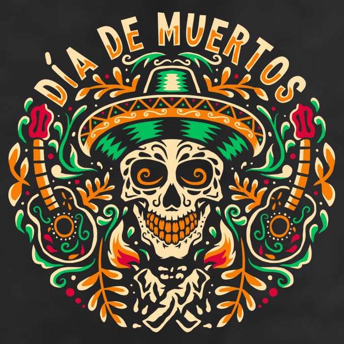 Dia De Muertos Adult Drive Performance Visor
