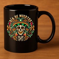 Dia De Muertos 11oz C Handle Ceramic Mug