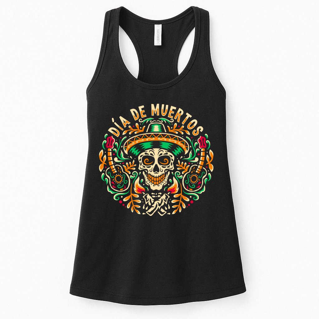 Dia De Muertos Womens Tank Top