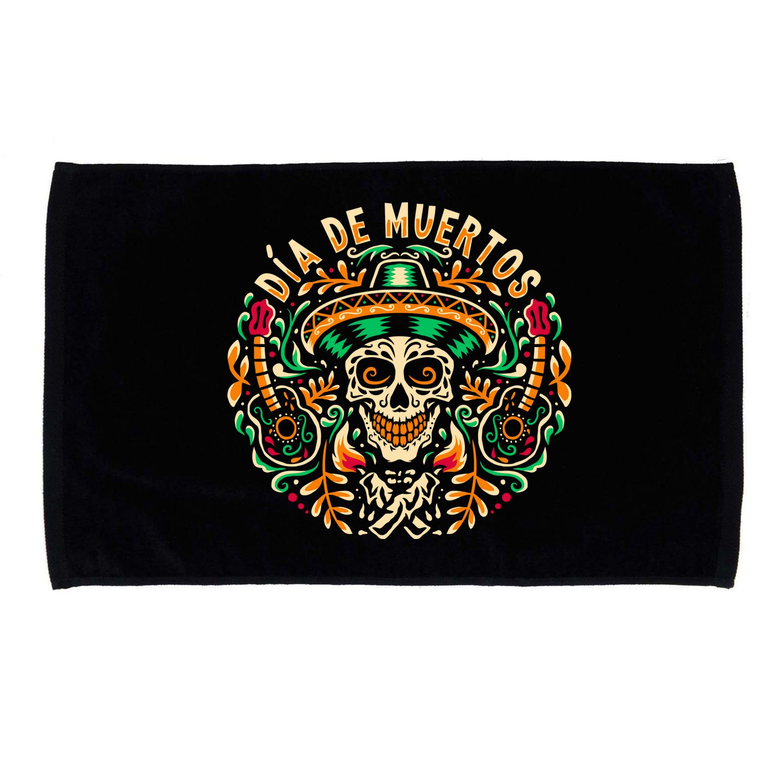 Dia De Muertos Microfiber Hand Towel