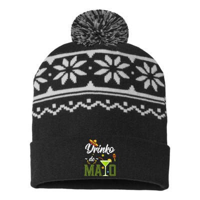 Drinko De Mayo Fiesta Mexican Party USA-Made Snowflake Beanie