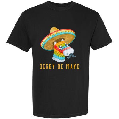 Derby de Mayo Kentucky Horse Race Mexico Pinata Mexican Garment-Dyed Heavyweight T-Shirt