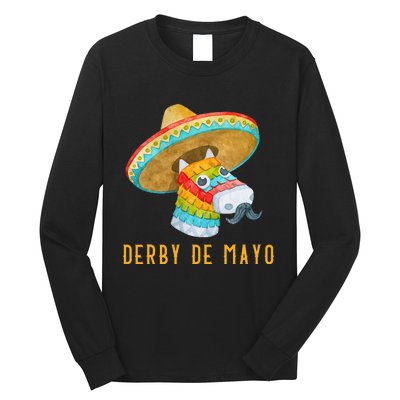 Derby de Mayo Kentucky Horse Race Mexico Pinata Mexican Long Sleeve Shirt