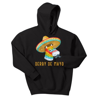 Derby de Mayo Kentucky Horse Race Mexico Pinata Mexican Kids Hoodie