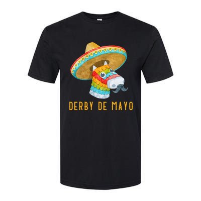 Derby de Mayo Kentucky Horse Race Mexico Pinata Mexican Softstyle CVC T-Shirt