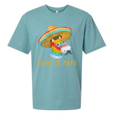 Derby de Mayo Kentucky Horse Race Mexico Pinata Mexican Sueded Cloud Jersey T-Shirt