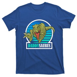 Daddysaurus Dad Matching T Rex Dinosaur Family FatherS Day Funny Gift T-Shirt