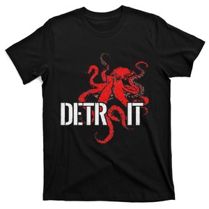 Detroit Downtown Motor City Octopus Kraken Souvenir Hockey T-Shirt