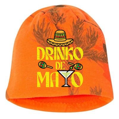 Drinko De Mayo Funny Cinco De Mayo Mexican Fiesta Party Kati - Camo Knit Beanie