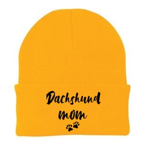 Dachshund Dog Mom Long Sleeve Knit Cap Winter Beanie