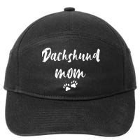 Dachshund Dog Mom Long Sleeve 7-Panel Snapback Hat