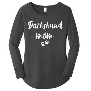 Dachshund Dog Mom Long Sleeve Women's Perfect Tri Tunic Long Sleeve Shirt