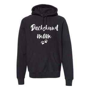 Dachshund Dog Mom Long Sleeve Premium Hoodie