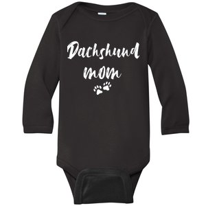 Dachshund Dog Mom Long Sleeve Baby Long Sleeve Bodysuit