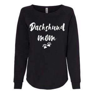 Dachshund Dog Mom Long Sleeve Womens California Wash Sweatshirt